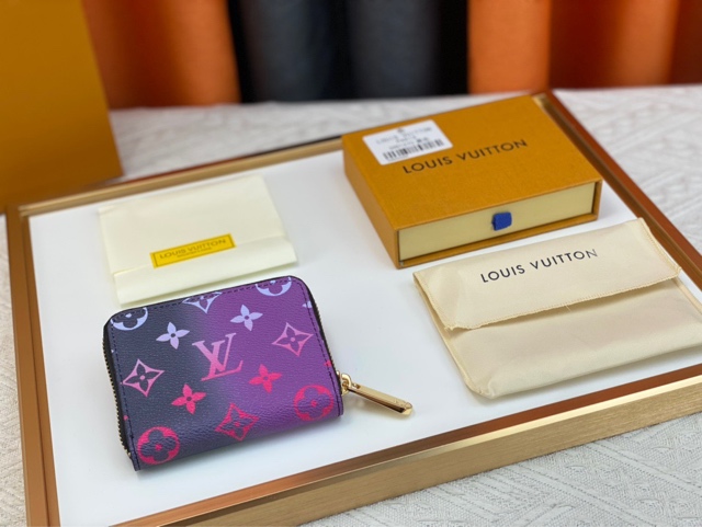 LOUIS VUITTON Wallets  81270Zippy black purple